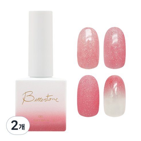 아이빛 베러톤 누드스킨 시럽 컬러 젤네일, BT-112 진주인디핑크, 10ml, 2개