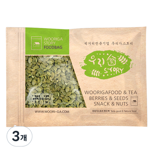 우리가스토리 볶은 호박씨, 1kg, 3개