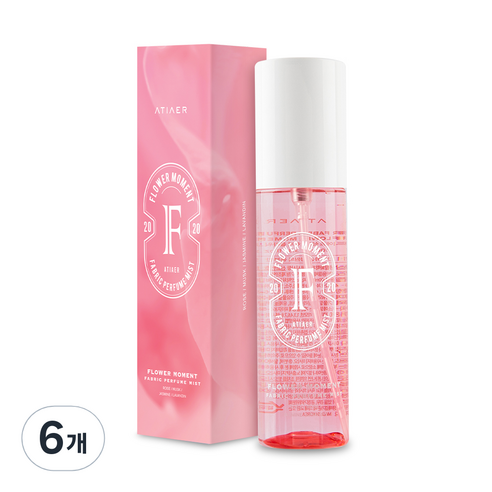 에티에르 섬유탈취제 플라워모먼트향 본품, 100ml, 6개