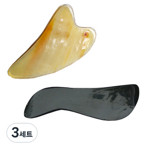 헬스플러스 마사지용 괄사패키지 BJ-6021 + BJ-251, 3세트, 혼합 색상