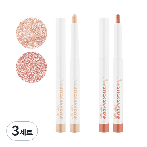 아임미미 아임 스틱 섀도 시머 0.9g x 2종, 1 슈가블링, 3 핑크참, 3세트