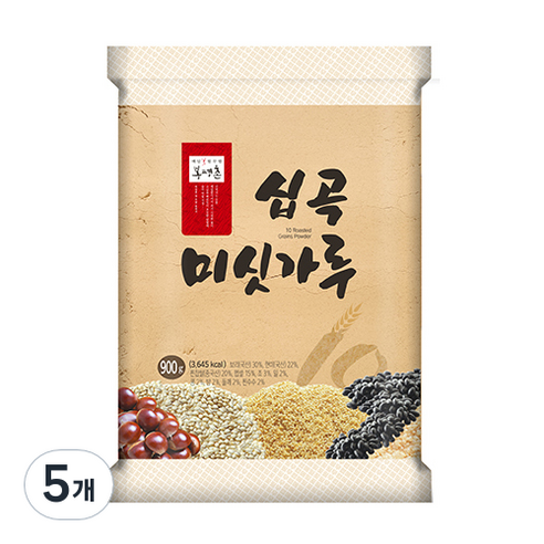 봉평촌 10곡 미숫가루, 900g, 5개
