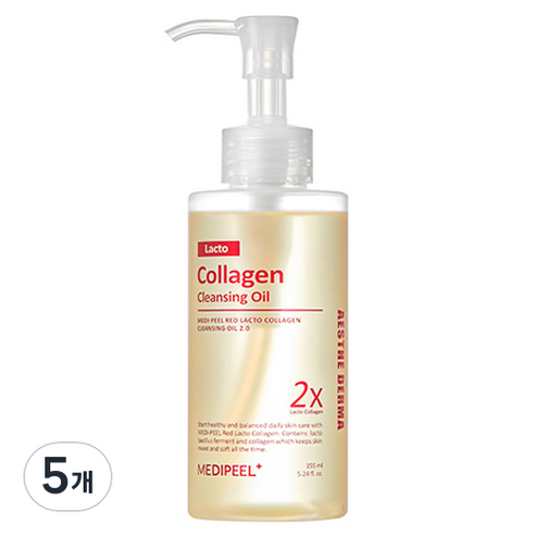 메디필 레드 락토 콜라겐 클렌징 오일 2.0, 155ml, 5개