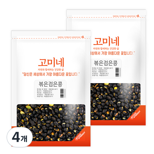고미네 볶은검은콩, 100g, 4개