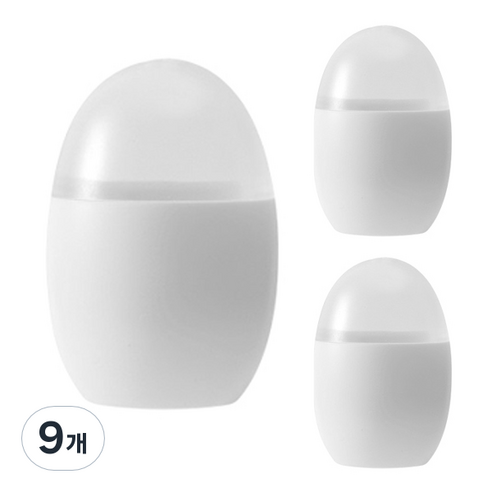 ABM 냉장고 자석 요지 케이스, 9개, 화이트
