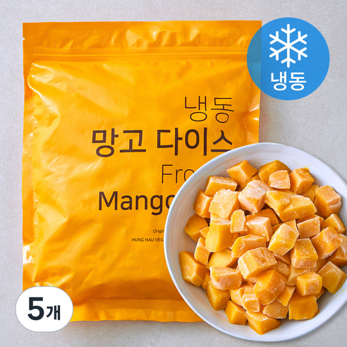 베트남산 망고 다이스 (냉동), 5개, 1kg
