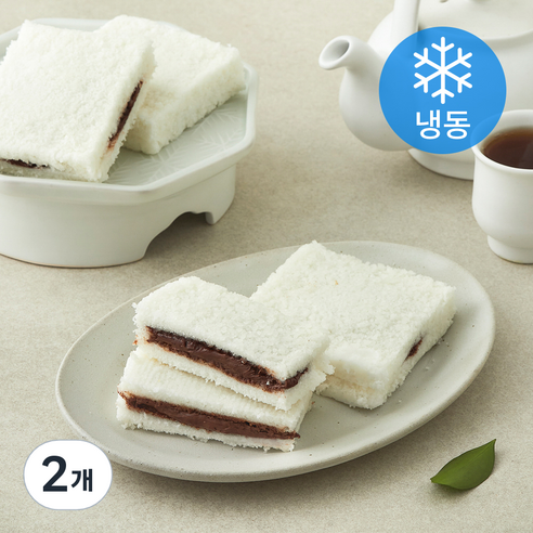 착한떡 백미샌드 초코잼 (냉동), 400g, 2개