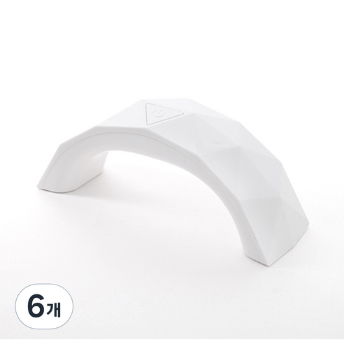RB젤램프 LED 9W 미니 젤네일 램프, 화이트, 6개