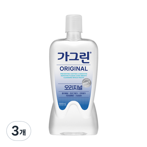 가그린 오리지널 구강청결제, 1200ml, 3개