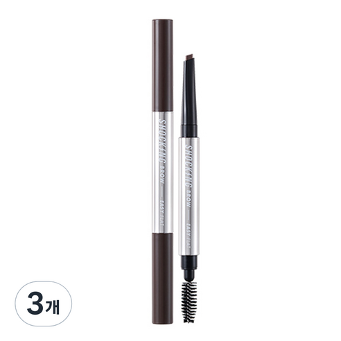 토니모리 더쇼킹 브로우 이지플랫 0.5g, 02 다크브라운, 3개