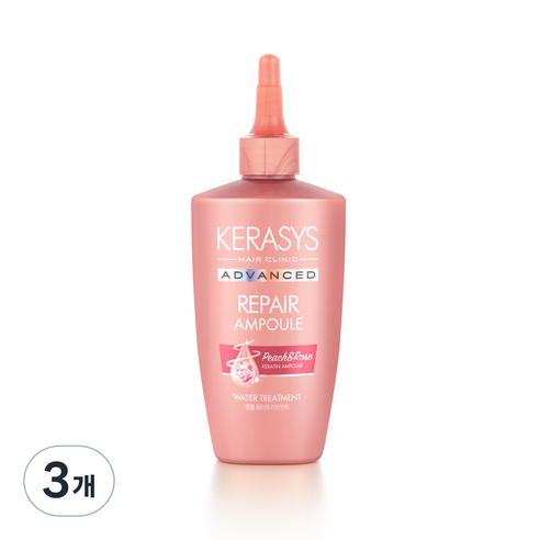 케라시스 어드밴스트 리페어 워터 트리트먼트 피치앤로즈, 220ml, 3개