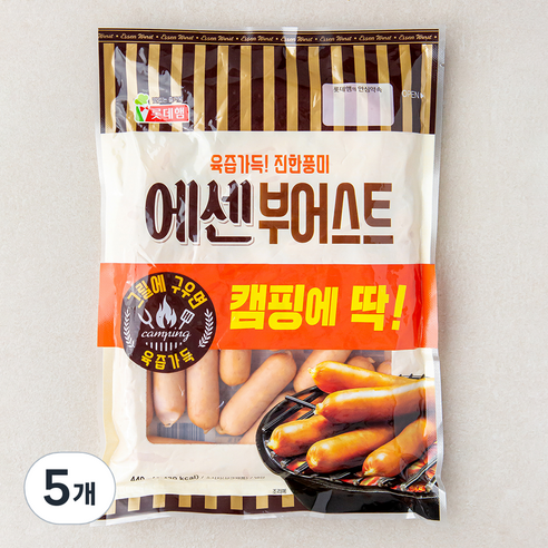 롯데햄 에센 부어스트, 440g, 5개