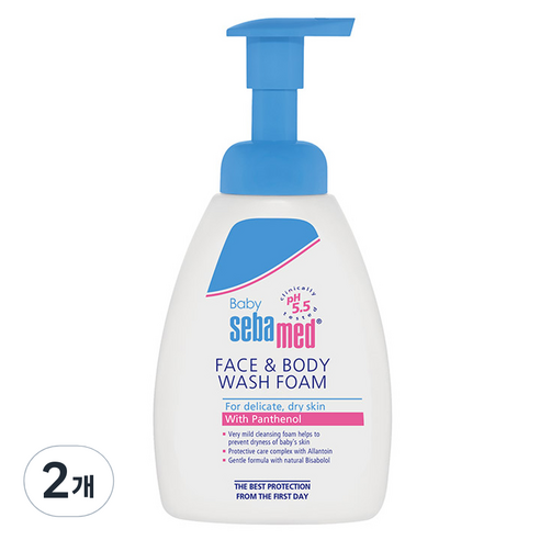 세바메드 베이비 워시 익스트라소프트 바디클렌저, 400ml, 2개