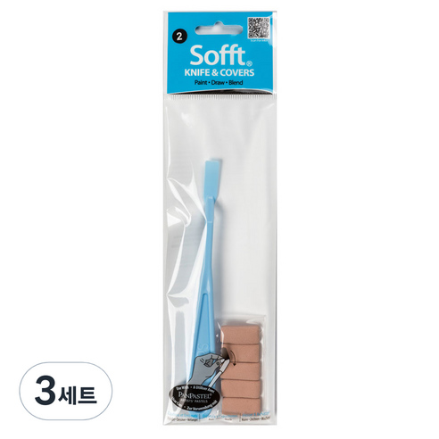 SOFFT 신한화구 소프트 나이프 4종 + 커버 4종 세트 No 2 Flat, 3세트, 1색