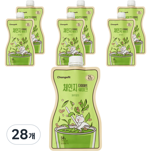 체인지핏 다이어트 쉐이크 제주말차, 50g, 28개