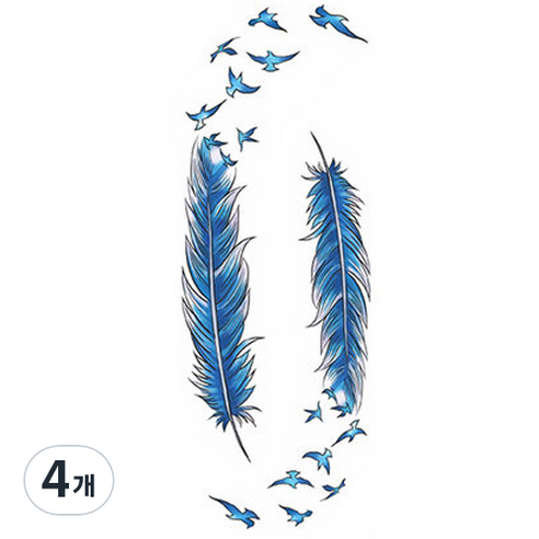 파티복닷컴 타투스티커 JT017 63 x 157 mm, 4개
