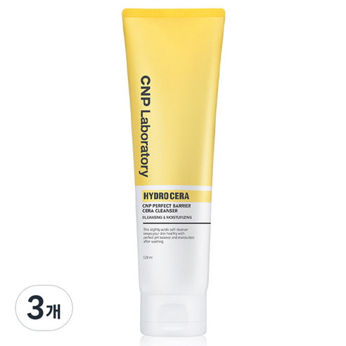 씨앤피 하이드로 세라 퍼펙트 베리어 폼 클렌저, 120ml, 3개