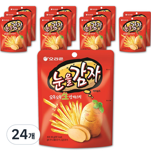 오리온 눈을감자, 56g, 24개