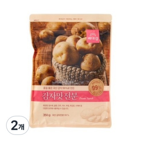 배대감 감자맛전분, 350g, 2개