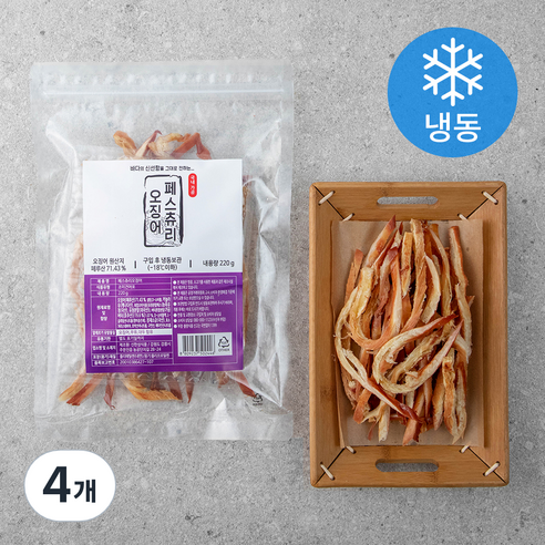 신한성식품 페스츄리 오징어 (냉동), 220g, 4개