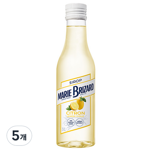 마리브리자드 레몬 시럽, 250ml, 5개