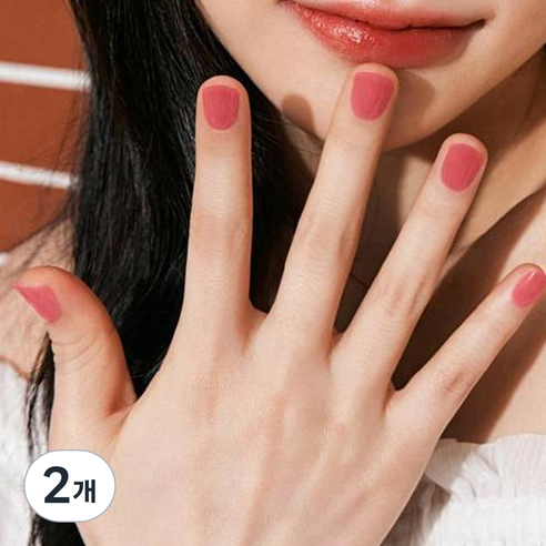 데싱디바 글로우 네일 스티커, 베리, 2개