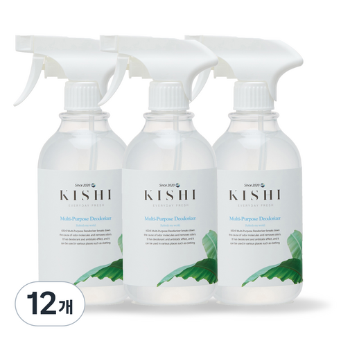 키쉬 프리미엄 다목적 살균탈취제 본품, 300ml, 12개