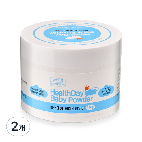 헬스데이 베이비파우더, 100g, 2개