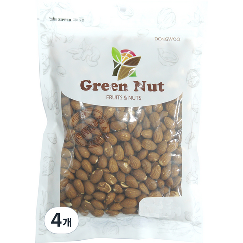 [그린너트] 견과류 구운아몬드, 1kg, 4개
