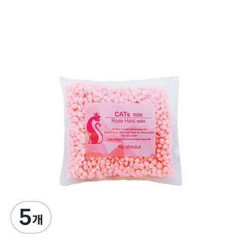 캣츠왁스 로즈 하드왁스 모든부위용, 180g, 5개