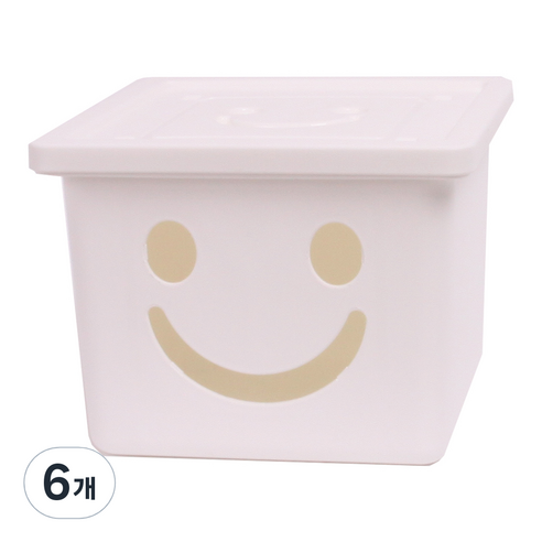 보노하우스 미니해피박스, 화이트, 6개