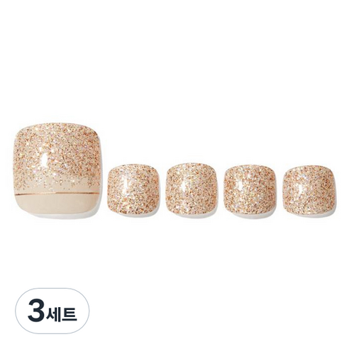 데싱디바 글레이즈 네일스티커 세트, 문더스트, 3세트