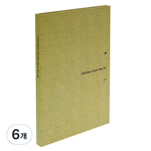 드림산업 쎄비엥 더블레버 A4, 연두색, 6개
