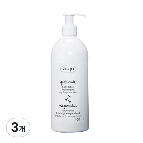 지아자 산양유 바디로션, 400ml, 3개