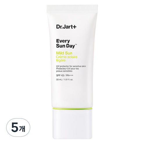 닥터자르트 에브리 선 데이 마일드 선크림 SPF43 PA+++, 30ml, 5개