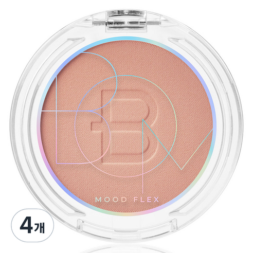 비오엠 무드 플렉스 파우더 블러쉬 4.3g, 02 BEIGE ROSE, 4개