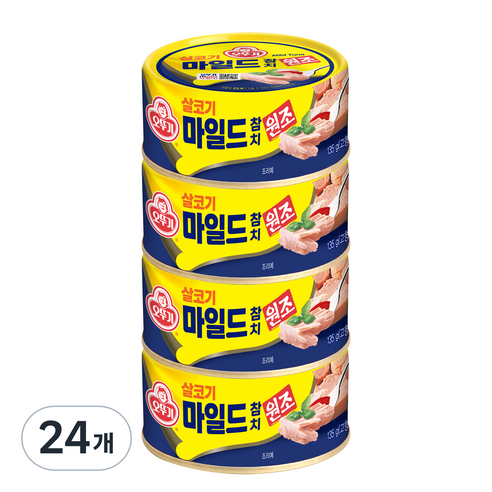 오뚜기 마일드참치, 135g, 24개