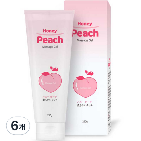 허니피치 마사지젤 복숭아향, 6개, 250g