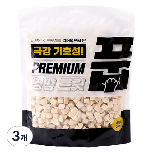 풉 고양이 동결건조 트릿, 치킨, 300g, 3개