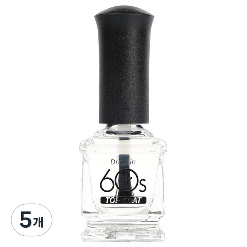 위드샨 60초 네일라커, 탑코트, 15ml, 5개