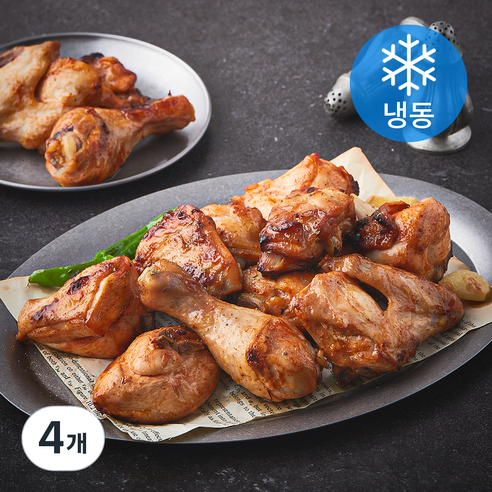 구어조은닭 한 마리 에어프라이어 치킨 (냉동), 1kg, 4개