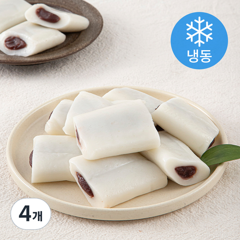 시루조아 흰 앙꼬절편 (냉동), 780g, 4개