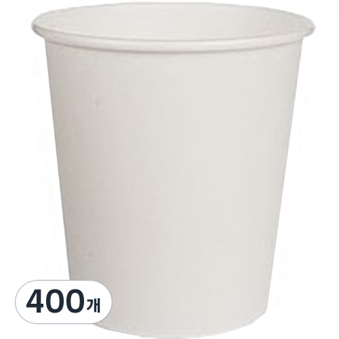 봉구유통 테이크아웃컵 일회용 무지 종이컵 350ml, 400개