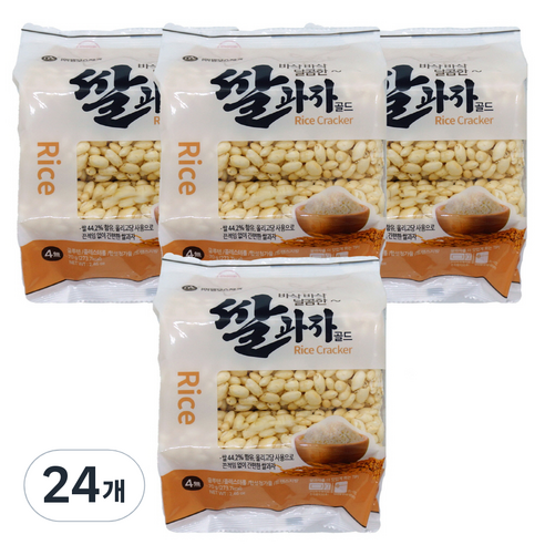 맘모스제과 쌀과자 골드, 70g, 24개