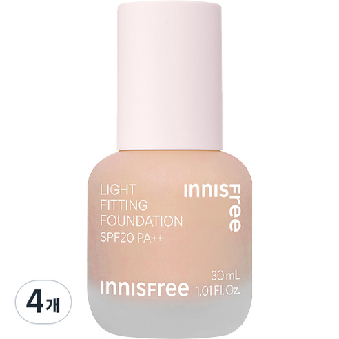 이니스프리 라이트 피팅 파운데이션 30ml, 4개, 23N 진저