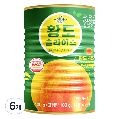 녹색상회 황도 슬라이스 400g X 24개 (BOX)