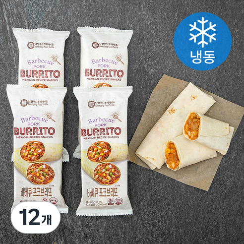 남향또띠아 바베큐 포크브리또 (냉동), 125g, 4개입, 3개