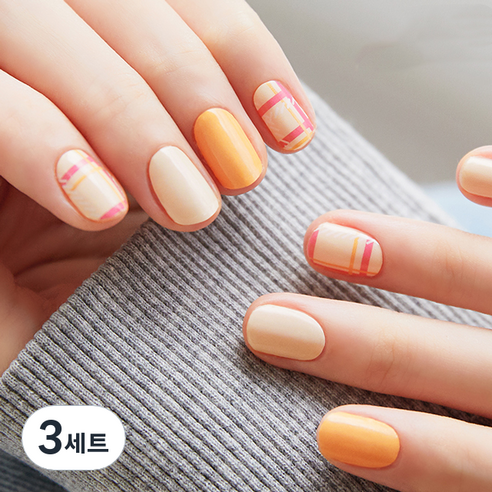 젤리넬리 네일스티커, 옐로헬로, 3세트