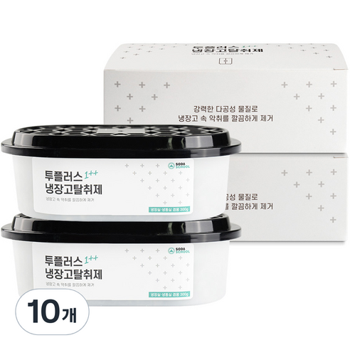 소다스쿨 투플러스 냉장고 탈취제 본품, 300g, 10개