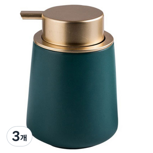 더자카 다용도 세라믹 디스펜서 400ml, 딥그린, 3개